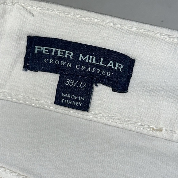 Peter Millar Crown Wayfare Men’s Size 38x32 Five Pocket Pants White $200 NWT - Picture 7 of 11